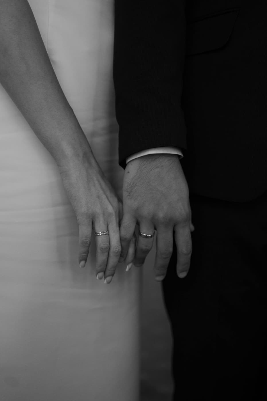 Their hands, after the ceremony