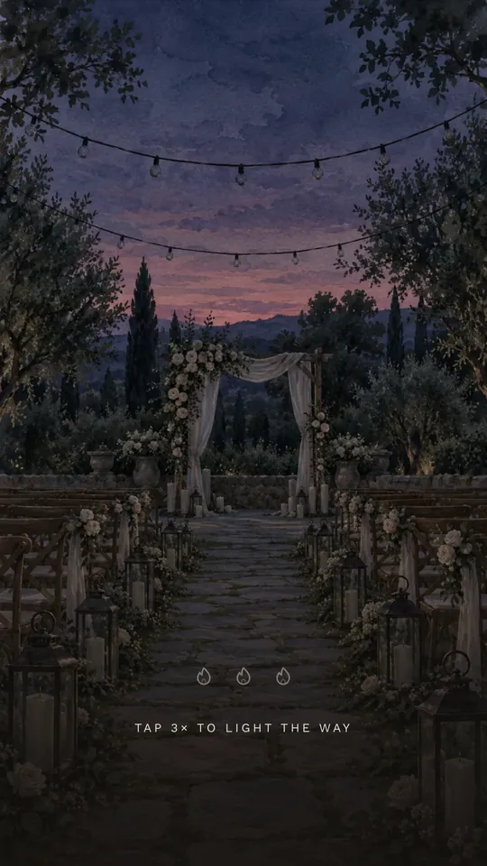 The opening screen of Lantern Path, as a guest first sees it