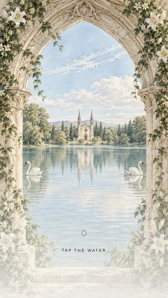 The opening screen of Two Swans, as a guest first sees it